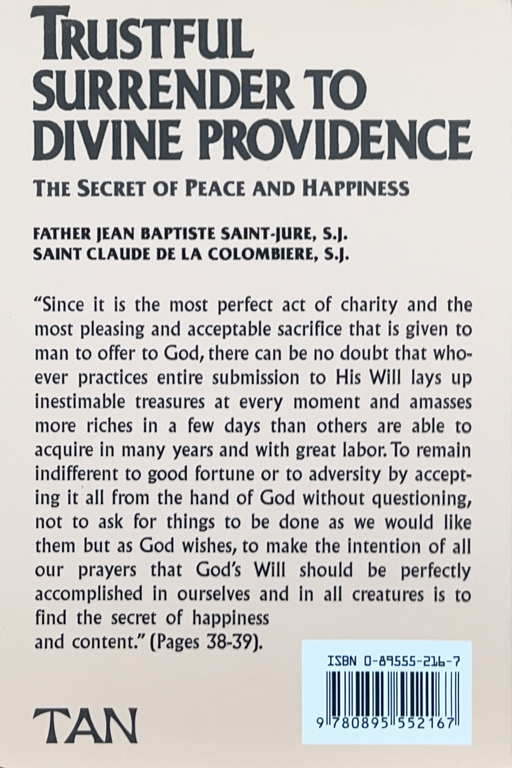 Trustful Surrender to Divine Providence