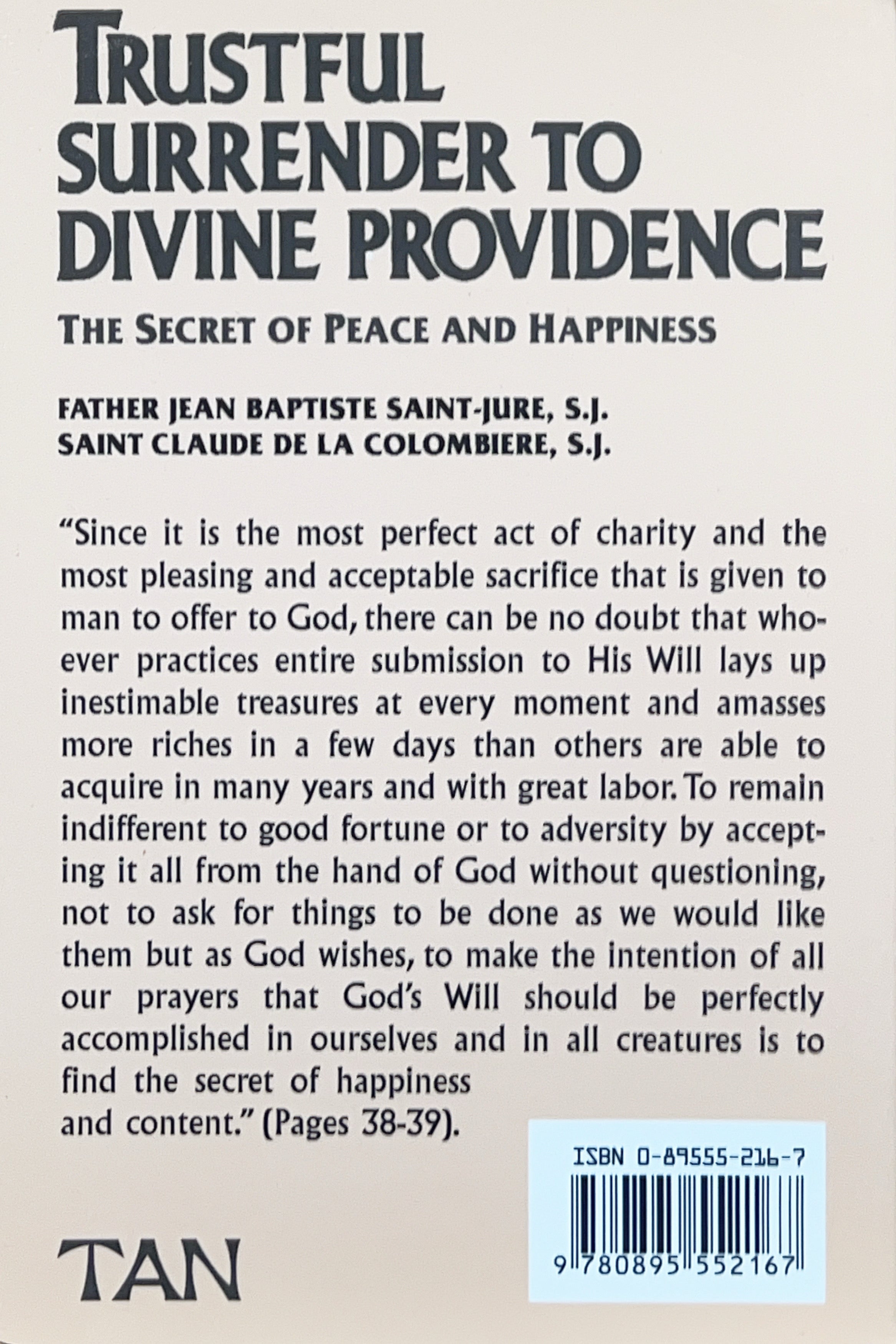 Trustful Surrender to Divine Providence